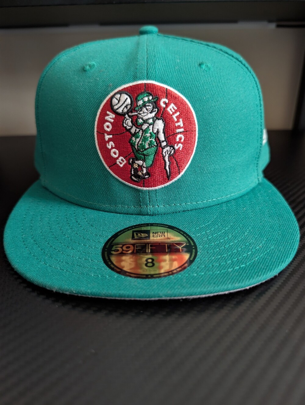 NWT New Era 59FIFTY Boston Celtics Hardwood Classics Fitted Hat Size 8 Green